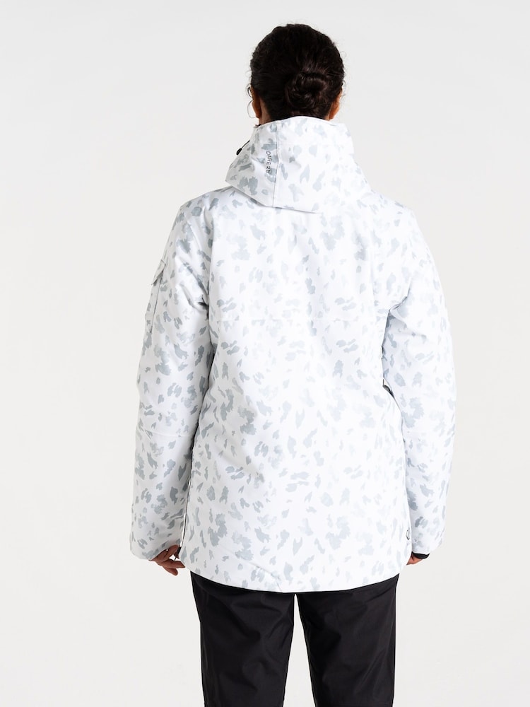 Dare 2b Womens Slide Out Overhead White Ski Jacket - Image 2 of 9 Dare 2b Womens Slide Out Overhead White Ski Jacket - Image 2 of 9