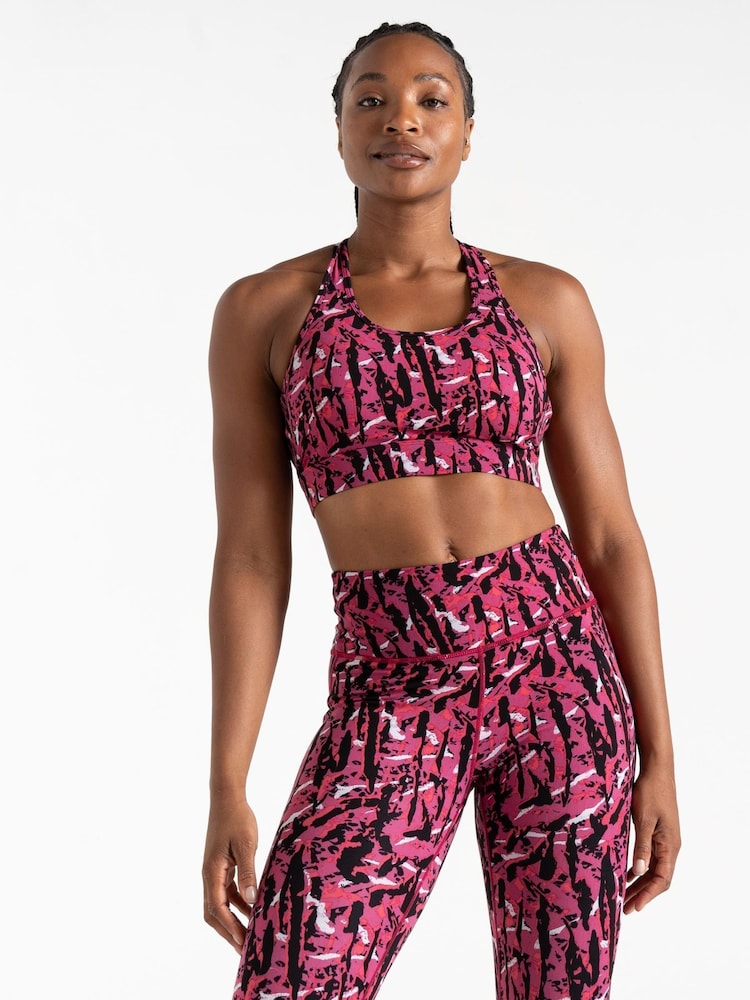 Dare 2b Womens Pink Swift II Sports Bra - Image 1 of 9