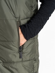 Dare 2b Womens Green Distinguish Long Line Padded Gilet - Image 4 of 9