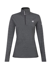 Dare 2b Womens Grey Lowline II Lightweight Core Stretch Midlayer Jumper - Image 1 of 3