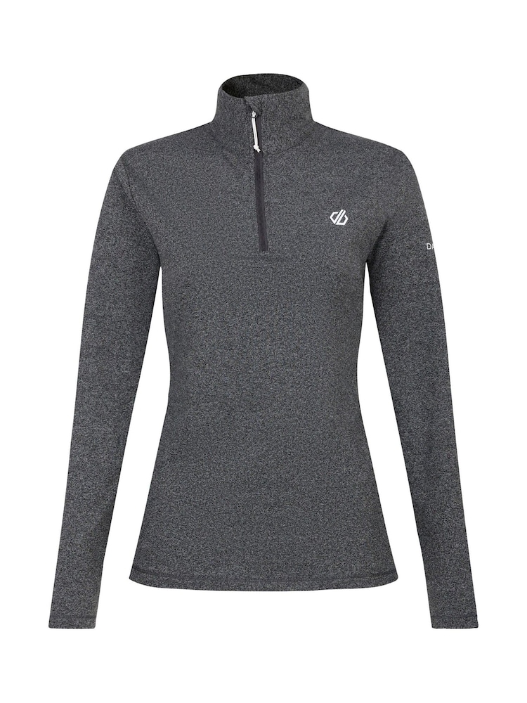 Dare 2b Womens Grey Lowline II Lightweight Core Stretch Midlayer Jumper - Image 1 of 3