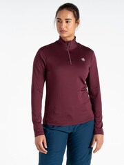 Dare 2b Womens Red Lowline II Lightweight Core Stretch Midlayer Jumper - Image 1 of 6
