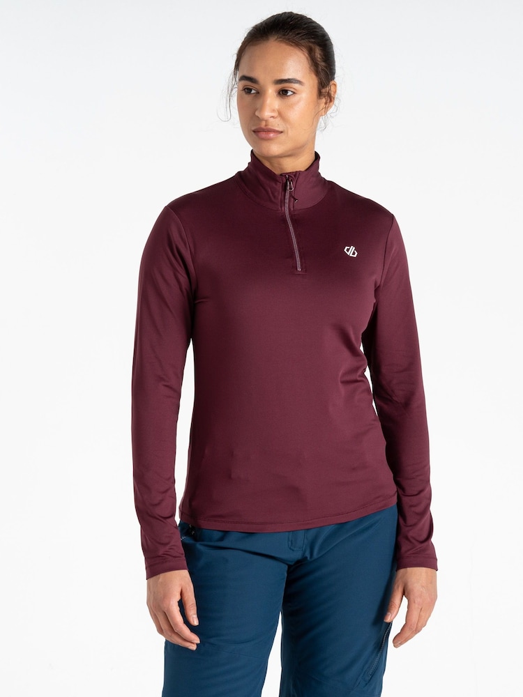 Dare 2b Womens Red Lowline II Lightweight Core Stretch Midlayer Jumper - Image 1 of 6