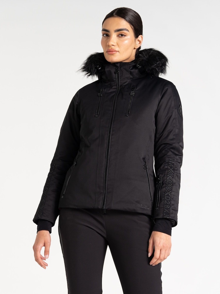 Dare 2b Womens Frenzied Ski Black Jacket - Image 1 of 6 Dare 2b Womens Frenzied Ski Black Jacket - Image 1 of 6
