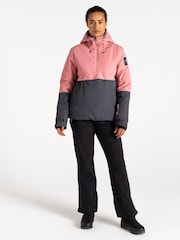 Dare 2b Womens Pink Snowburst Overhead Ski Jacket - Image 2 of 9