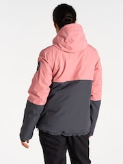 Dare 2b Womens Pink Snowburst Overhead Ski Jacket - Image 3 of 9