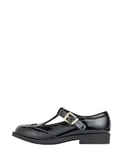 Lipsy Black Wide Fit (G) Girl Mary Jane Dolly Patent School Shoes - Image 4 of 4