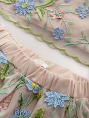 Multi Embroidered Occasion Top And Skirt Co-ord Set (3-16yrs) - Image 8 of 9