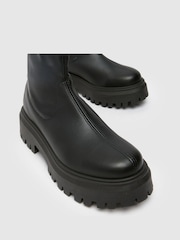 Schuh Amiyah Chunky nogavice Ankle črna gležnjarji - Slika 4 iz 4