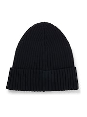 BOSS Black Embroidered Logo Wool Beanie - Image 4 of 4