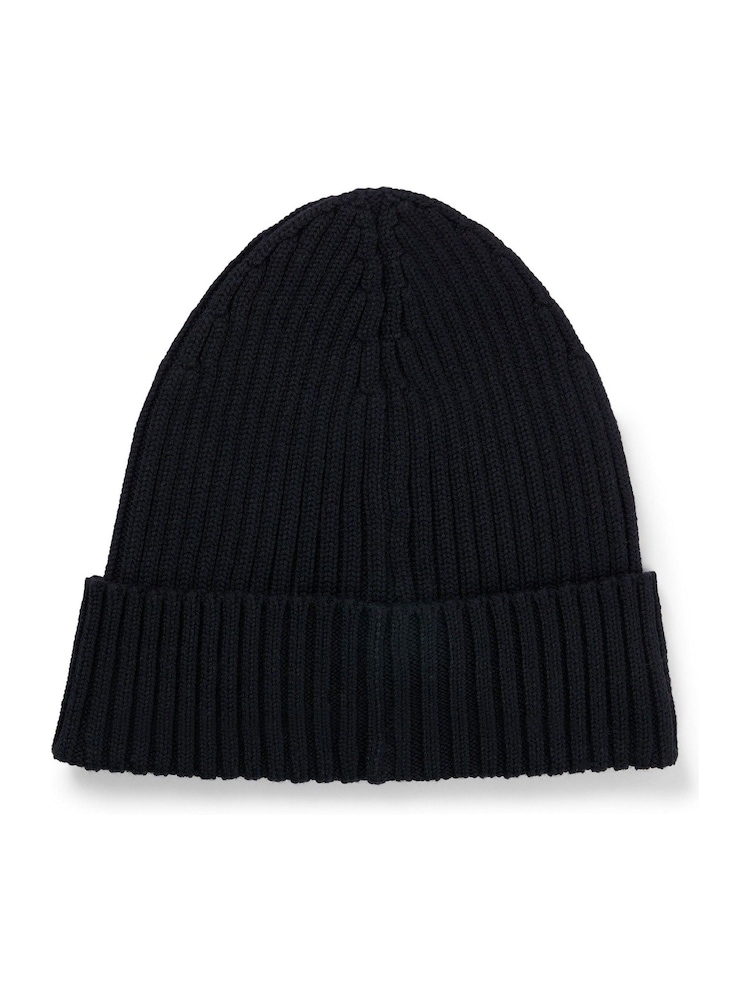 BOSS Black Embroidered Logo Wool Beanie - Image 4 of 4