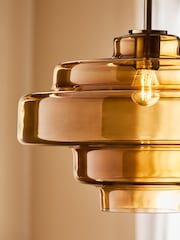 Amber Orange Luca Pendant Ceiling Light - Image 3 of 5