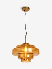 Amber Orange Luca Pendant Ceiling Light - Image 4 of 5