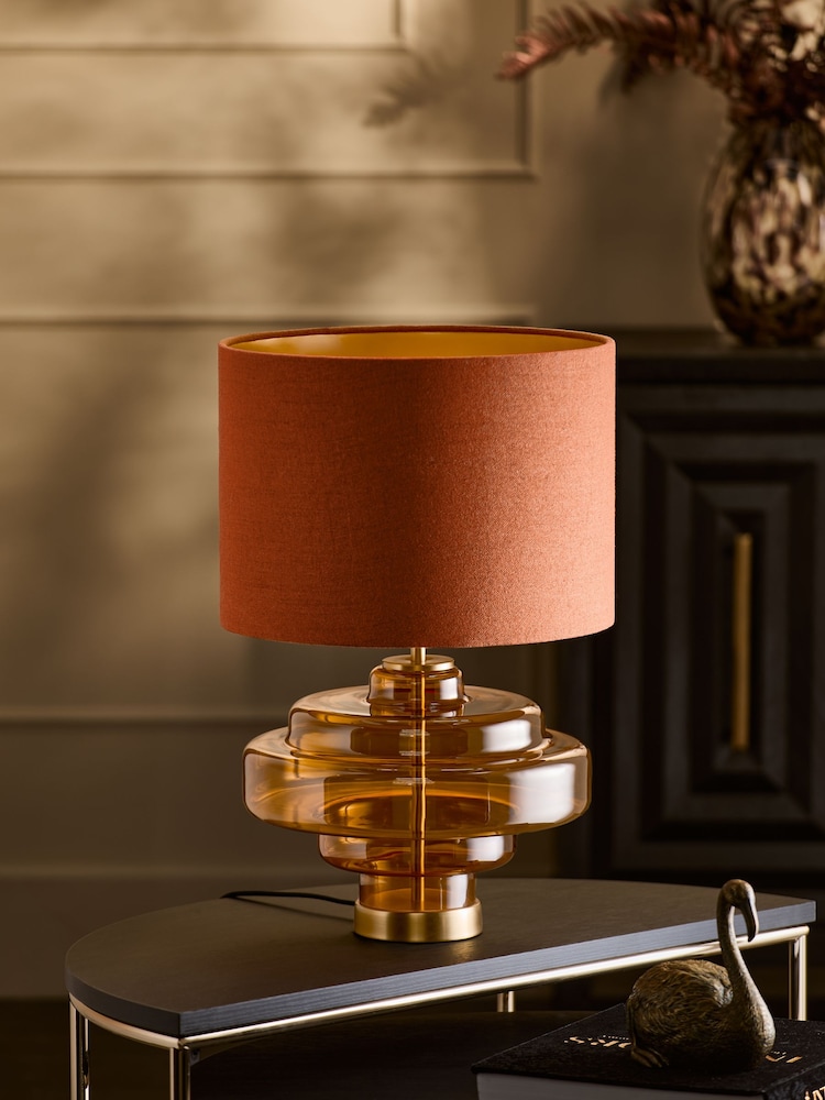Amber Orange Luca Table Lamp - Image 2 of 5 Amber Orange Luca Table Lamp - Image 2 of 5