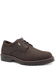 Jones Bootmaker Brown Halewood Waterproof Leather Derby Shoes - Image 3 of 6