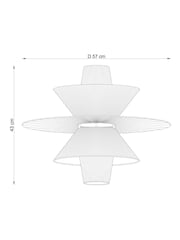 Natural Raffia Easy Fit Ceiling Light - Image 5 of 5
