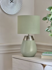 Sage Green Kit Touch Table Lamp - Image 2 of 5