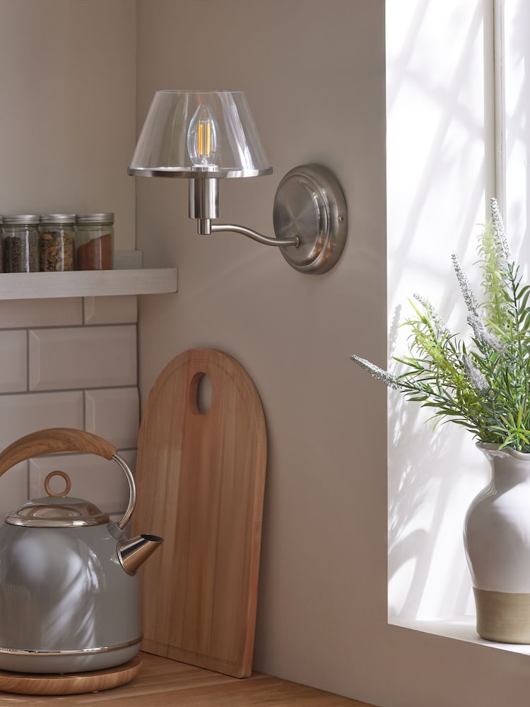 Brushed Chrome Stroud Wall Light - Image 2 of 5