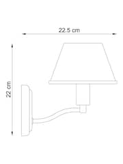 Brushed Chrome Stroud Wall Light - Image 5 of 5
