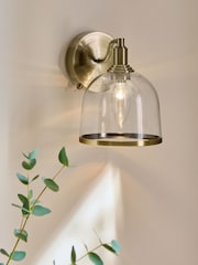 Brass Gloucester Rechargeable Wireless Wall Light - Image 1 of 8