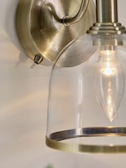 Brass Gloucester Rechargeable Wireless Wall Light - Image 3 of 8