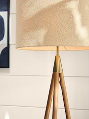 Natural Clifton Tripod Floor Lamp - Image 3 of 5