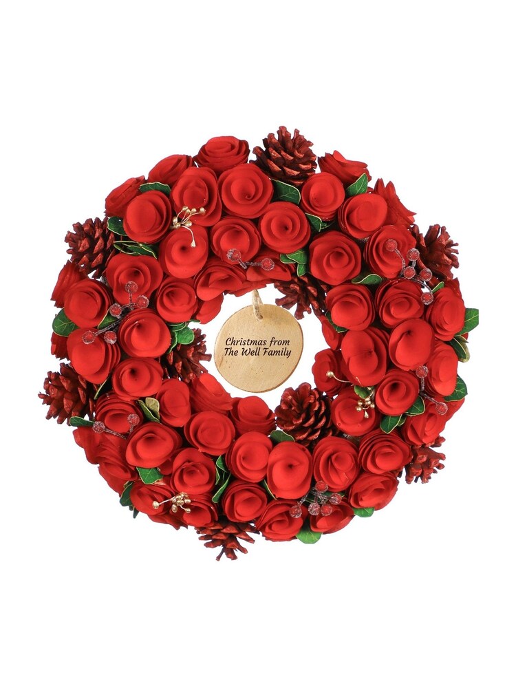 Personalised Christmas Wreath by Dibor - Image 2 of 5