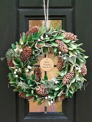 Personalised Christmas Wreath by Dibor - Image 1 of 5