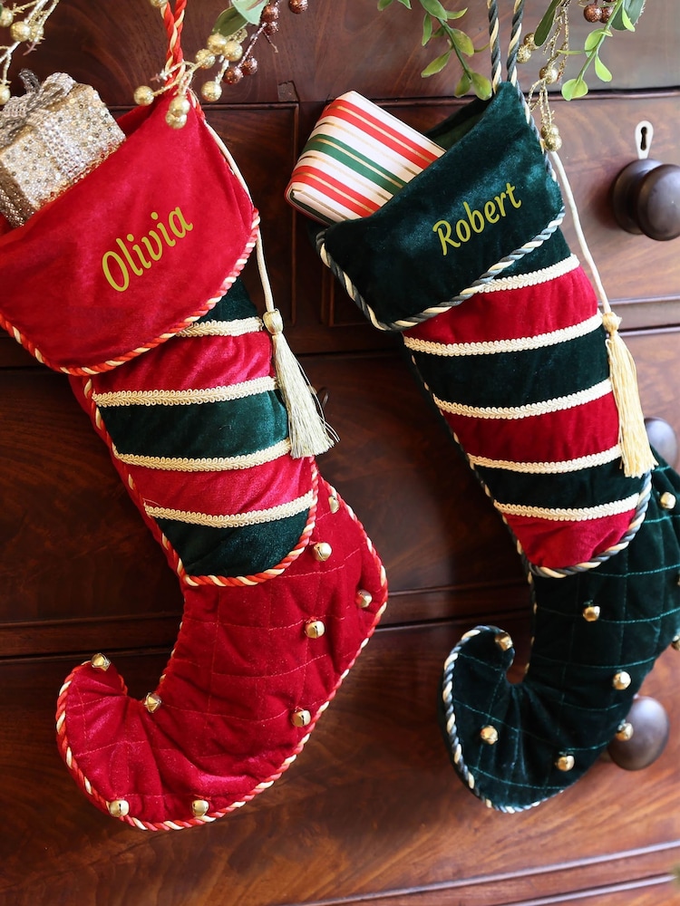 Personalised Velvet Christmas Stocking by Dibor - Image 4 of 4