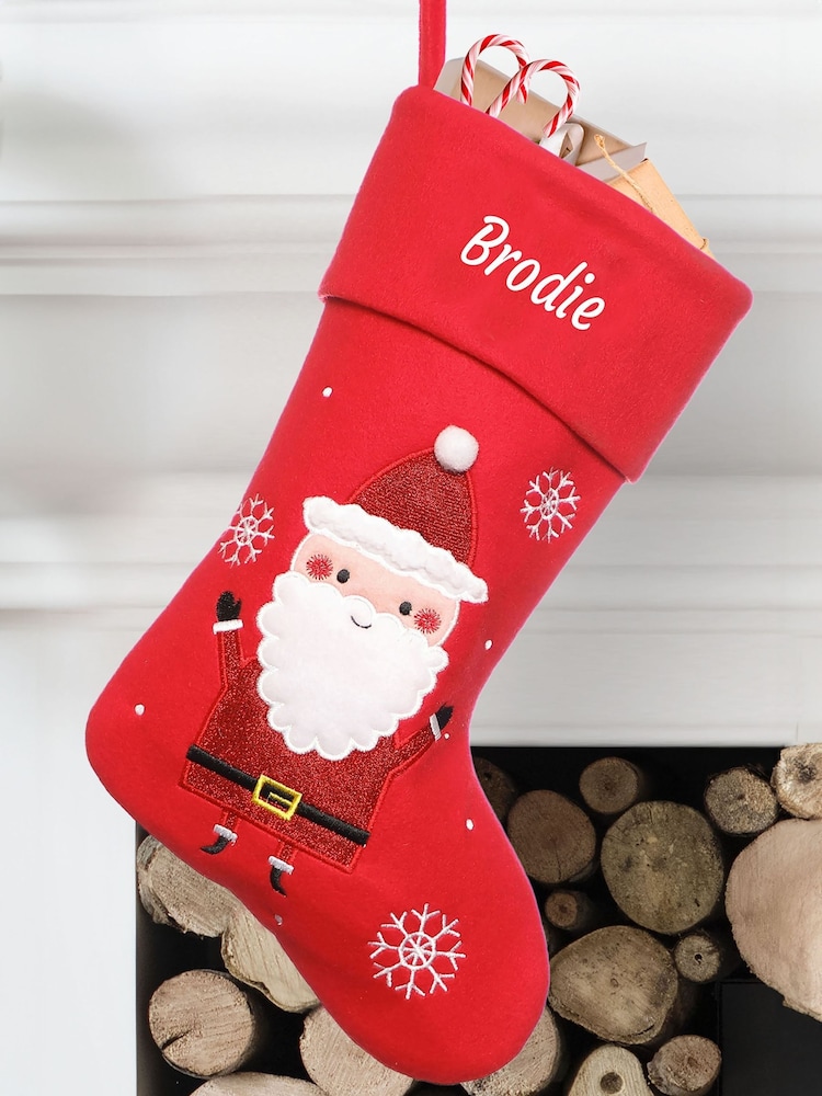 Personalised Christmas Stocking by Dibor - Image 1 of 4 Personalised Christmas Stocking by Dibor - Image 1 of 4
