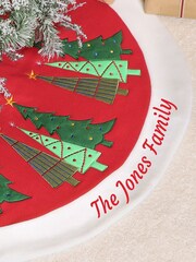 Personalised Christmas Tree Skirt by Dibor - Image 2 of 3