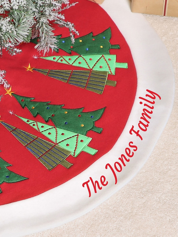 Personalised Christmas Tree Skirt by Dibor - Image 2 of 3