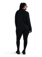Nike Black Swift Dri-FIT UV 1/2 Zip Running Top - Image 2 of 10