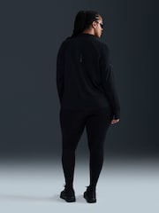 Nike Black Swift Dri-FIT UV 1/2 Zip Running Top - Image 8 of 10