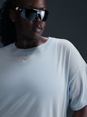 Nike Light Blue Tint Curve Sportswear Essential T-Shirt - Image 4 of 5