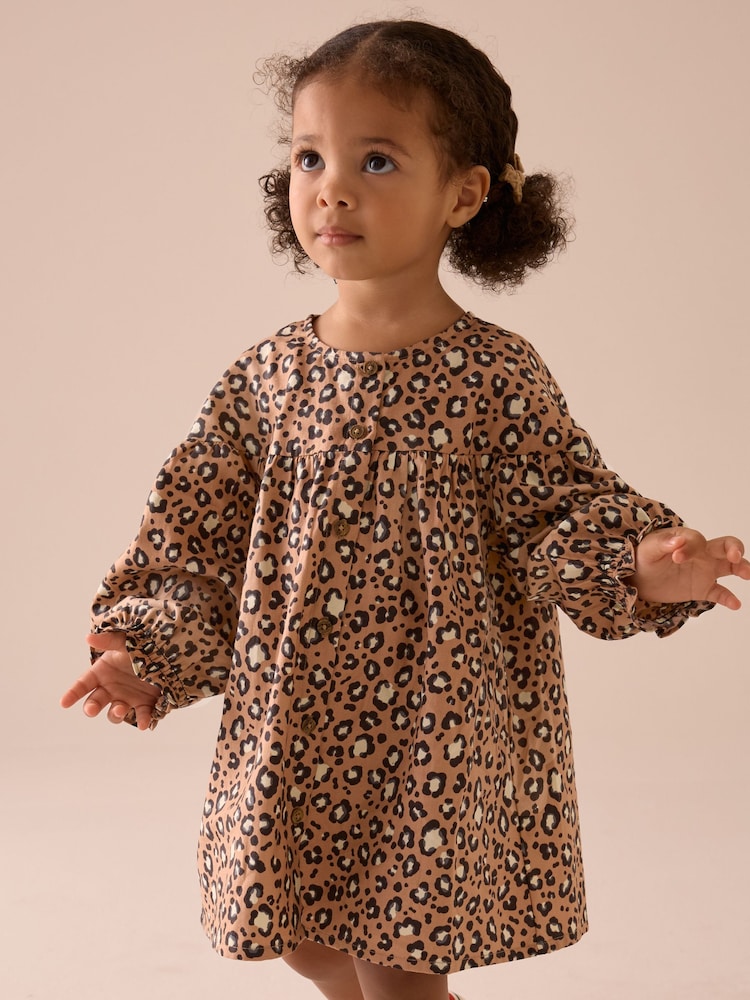 Animal - Long Sleeve Button Through Dress (3mths-8yrs) - Imagen 1 de 7