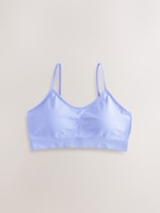 Pink/Lilac Seam Free Strappy Crop Tops 2 Pack with Removable Lightly Padded Cups (7-16yrs) - Image 2 of 6