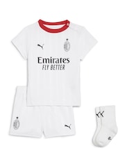 Puma White Kids Boys AC Milan 24/25 Away Kit Set - Image 1 of 2