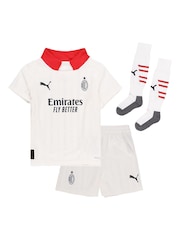 Puma White Kids Boys AC Milan 24/25 Away Minikit - Image 3 of 7