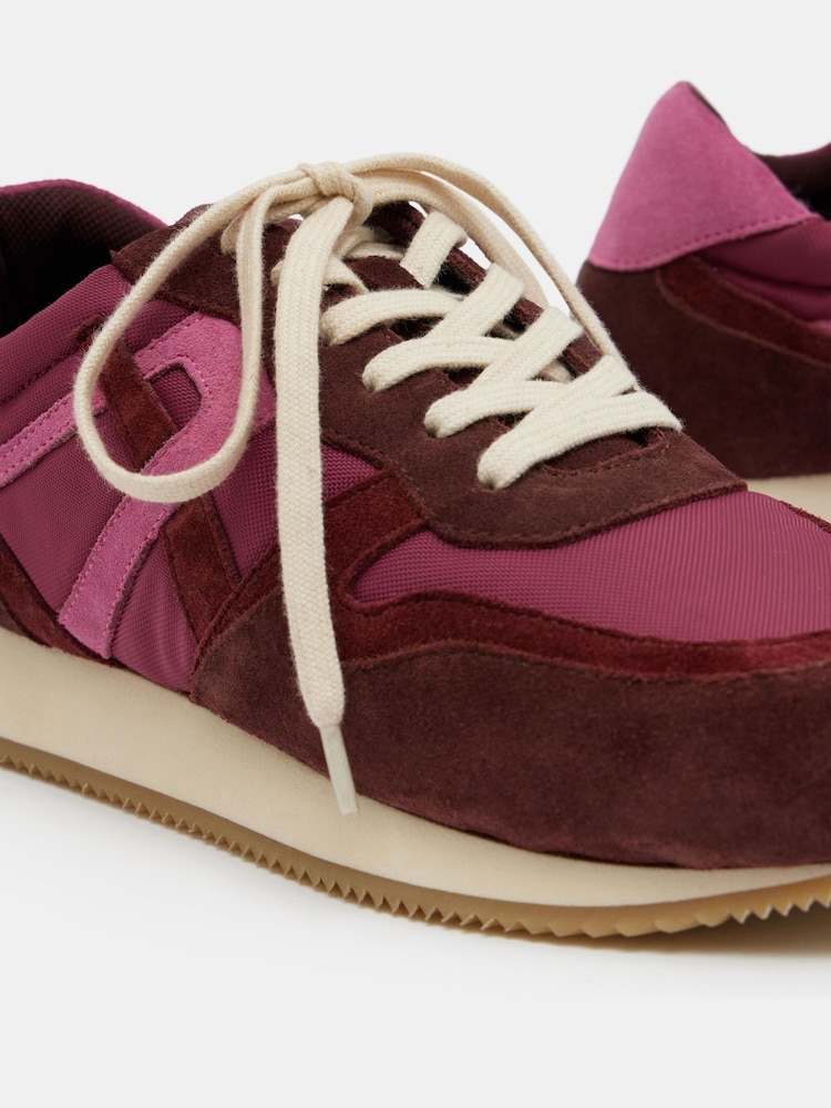 Hush Pink Rylee Retro Trainers - Image 5 of 5