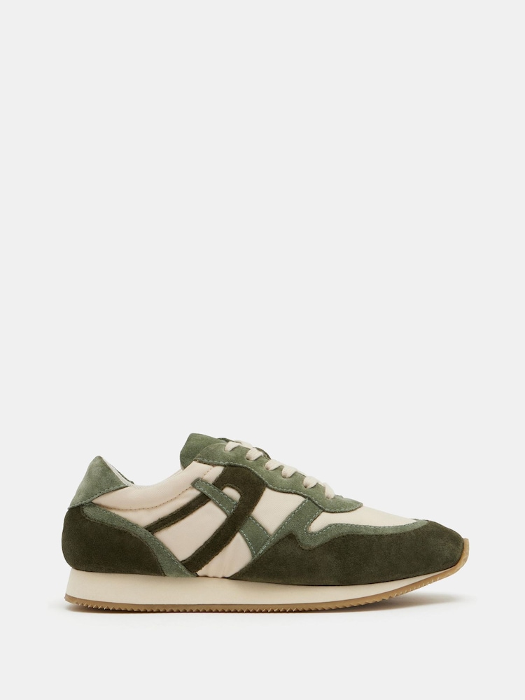Hush Green Rylee Retro Trainers - Image 2 of 5
