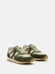 Hush Green Rylee Retro Trainers - Image 3 of 5