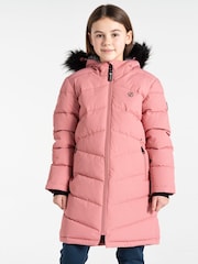 Dare 2b Girls Striking III Hooded Long Line Jacket - Image 1 of 9