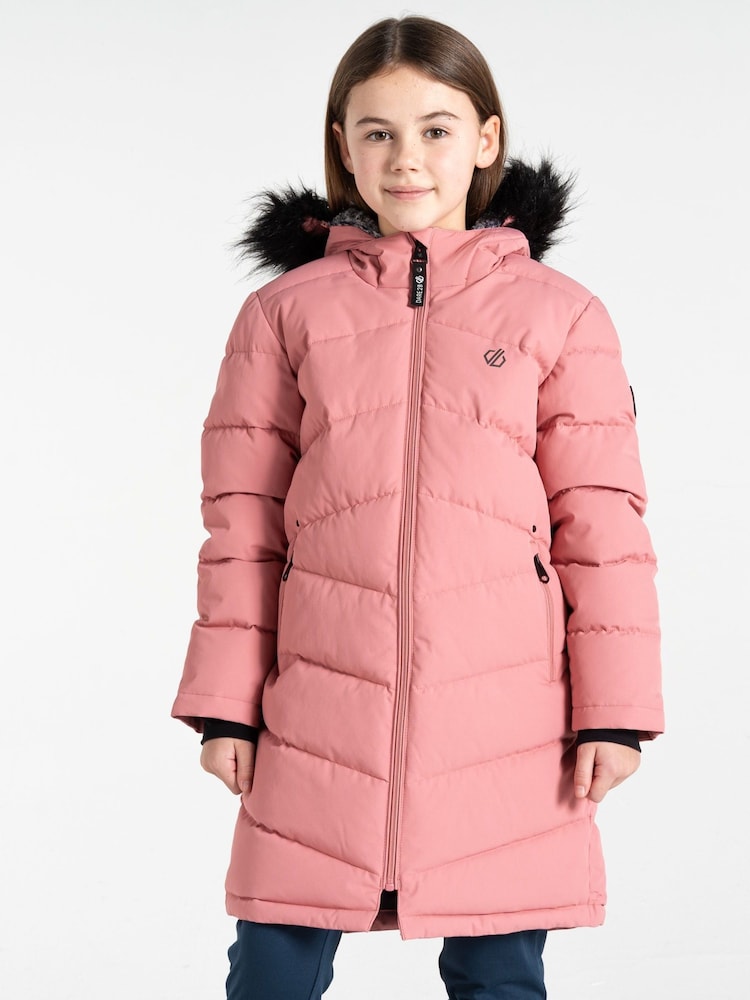 Dare 2b Girls Striking III Hooded Long Line Jacket - Image 1 of 9