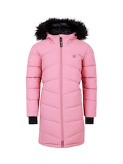 Dare 2b Girls Striking III Hooded Long Line Jacket - Image 7 of 9