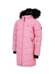 Dare 2b Girls Striking III Hooded Long Line Jacket - Image 8 of 9