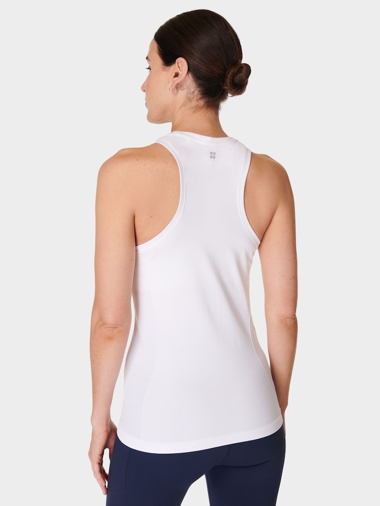 Sweaty Betty White Athlete Seamless Workout Tank Top - Image 2 of 6 Sweaty Betty White Athlete Seamless Workout Tank Top - Image 2 of 6