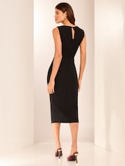 Lipsy Fundă Neck Fără mâneci Bodycon Midi Rochie - Image 4 of 4