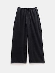Hush Black Clio Wide Leg Tie Waist 100% Cotton Jeans - Image 5 of 5