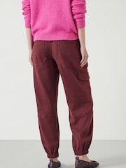 Hush Red Ava Washed Cargo Trousers - Image 2 of 4